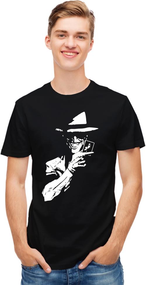 Uniplanet Store Men Black Superhero Pure Cotton Round Neck T-Shirt - XL (URT-JOKER-HAT-BLACK-20)