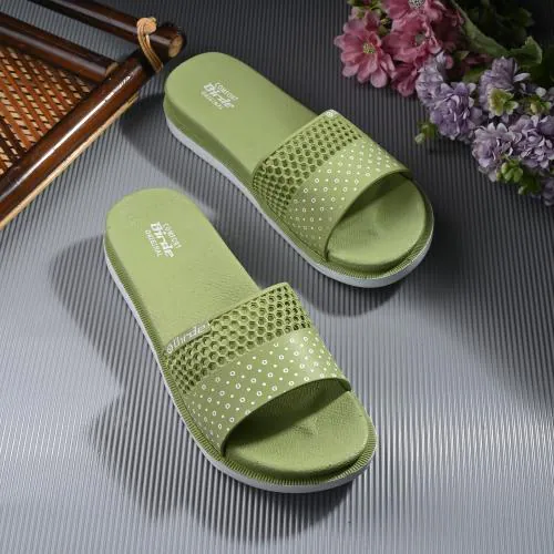 Birde Air Green Slipper And Flip-flops Slides For Women