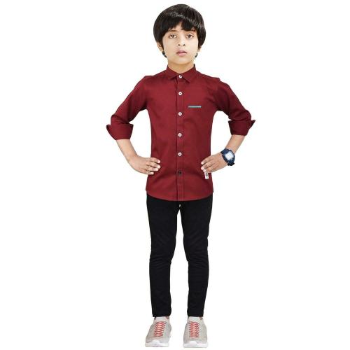 Buy Made in the Shade Boys Maroon Shirt And Trouser Online at Best Prices in India JioMart.