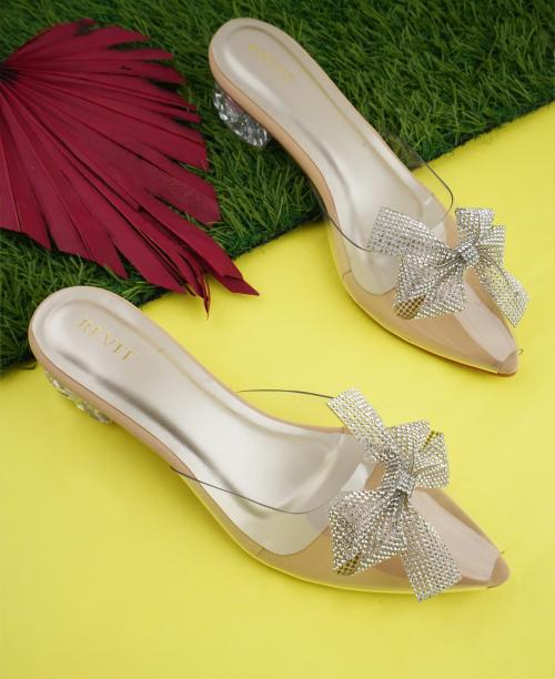 Synthetic Heel Sandals