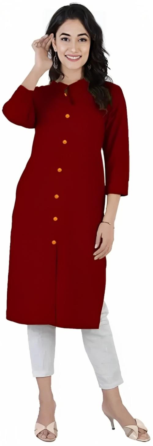 MagicBird Panjabi Ethnic Dress With Pocket (MAROON) XXL