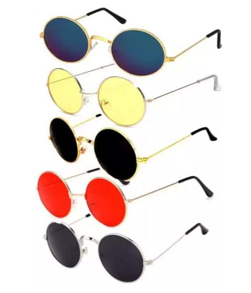 Elligator Round Sunglasses for Men and Women UV Lens Protection