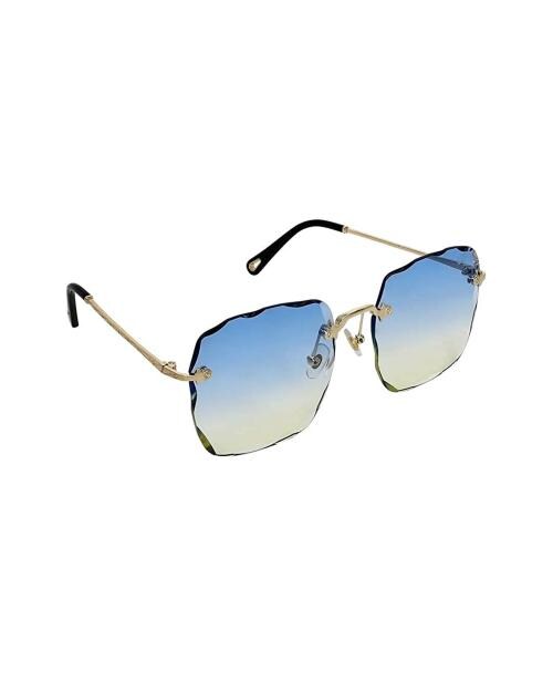 Gio Collection UV Protection Oversized Blue Sunglasses for Women