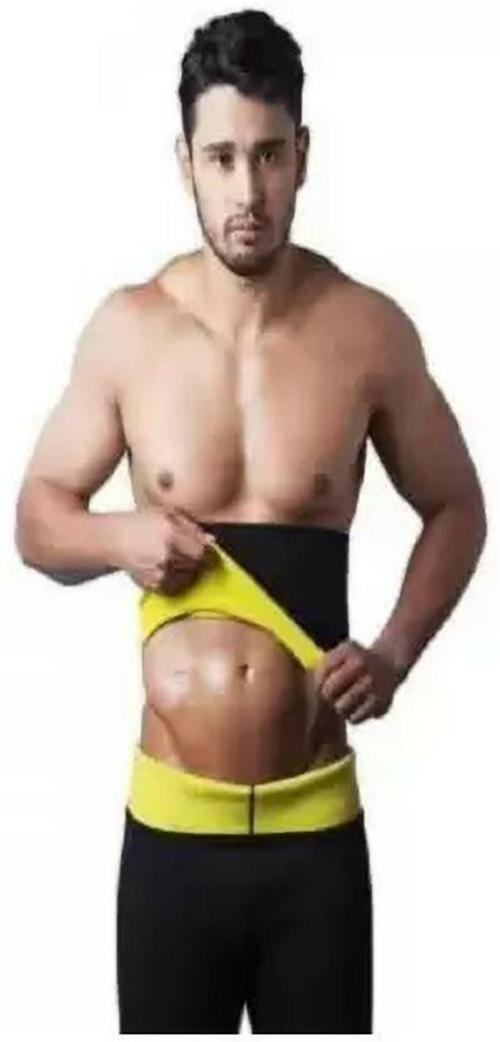 Olsic Men And Women Black Solid Cotton Blend Shapewear - 4Xl