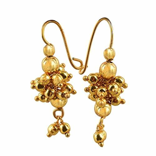 VAMA Fashions Gold Plated Clip-on Earrings Gold (Women and Girls)
