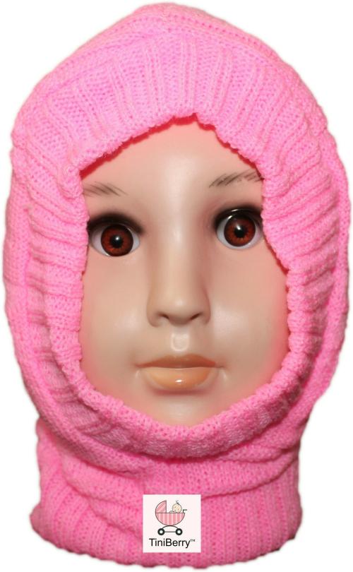 MM IMPEX Boys and Girls Pink Wool Blend Monkey Cap 3-6MONTHS