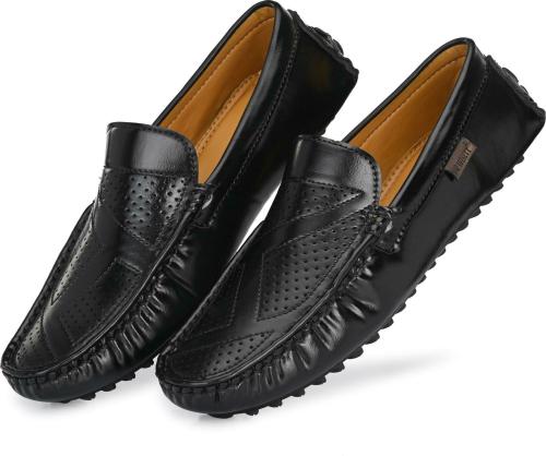 Sir Corbett Men's Black Driving Shoes