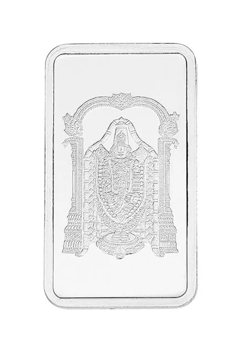 Kundan 100g (999.9) Tirupati Balaji Silver Bar