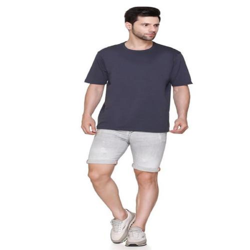 KRAB FASHION Super Combed Cotton Men’s T-Shirt | Classic Design, Soft and Breathable T-Shirt | Round Neck Regular Fit T-Shirt for Men