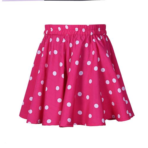 R Cube Girls Kids Magenta Printed Crepe Skirts