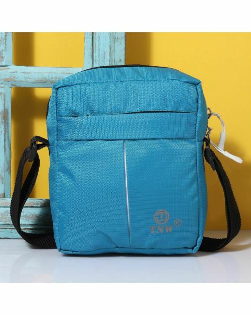 TnW Blue Fabric Sling Bag 7 L