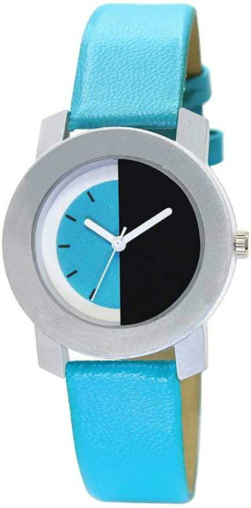 TRUE COLORS Analog Blue Dial Blue Strap Watch for Women