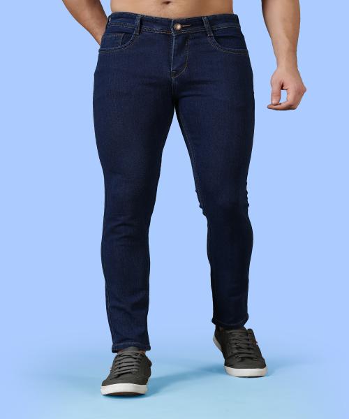 ZAYSH Jogger Fit Men Mid Rise Cotton Dark Blue Jeans(UPJK-3-MJRP-G-05)