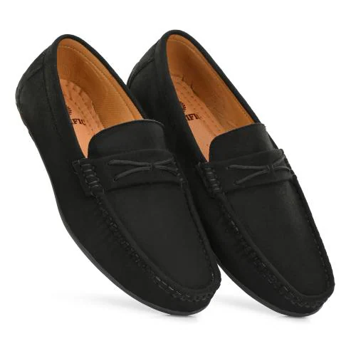 Prolific Men's Casual Suede Loafers Black