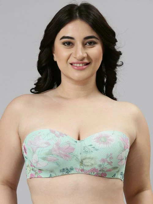Enamor F074 Full Figure Strapless and Multi-Way Bra for Women- Medium Coverage, Padded and Wired