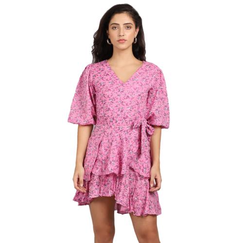 Buy MARC LOUIS Pink Floral Dress ML 2720 Pink Dress XXL Online at Best Prices in India JioMart.