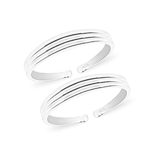 Styleejewel Silver Metal Toe Rings For Women