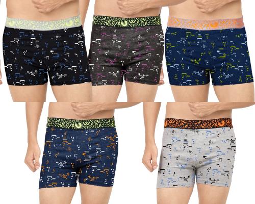 WYATT MENS REGULAR BOXER TRUNKS ( PACK OF 5 )