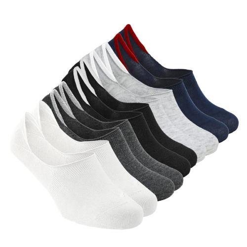 XJARVIS Combed Cotton Non-Slip No Show Low Cut Loafer Socks With Anti Slip Silicon Grip for Men's & Women's Pack of 5 Pairs (Multicolor; Free Size)