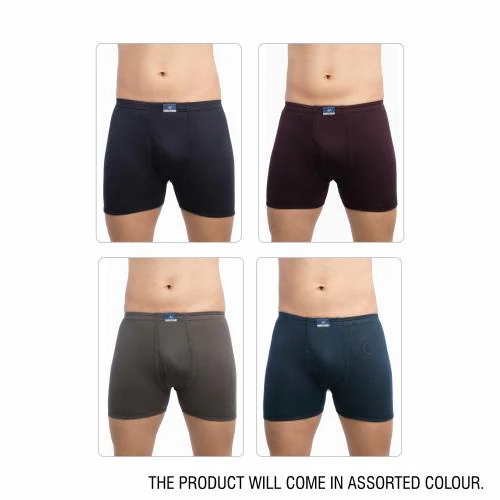 VIP Men's Assorted Unique Plain Pack of 4 Trunk