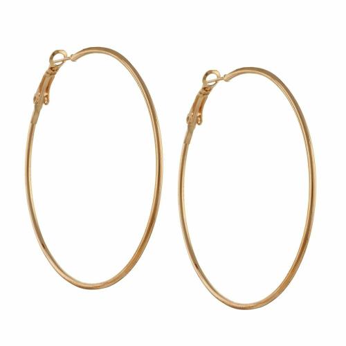 Total FashionGold Metal Large Loop Bali Earring