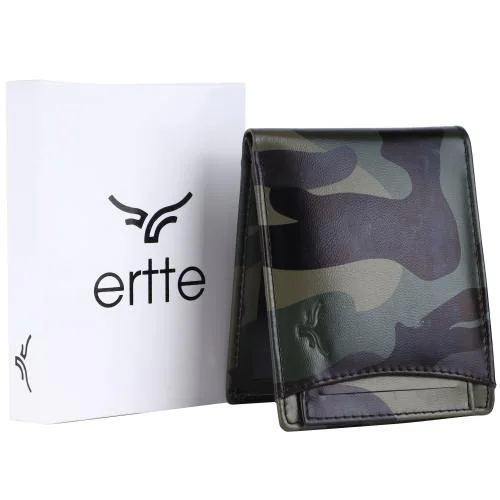 ertte Men & Women Green Artificial Leather Wallet