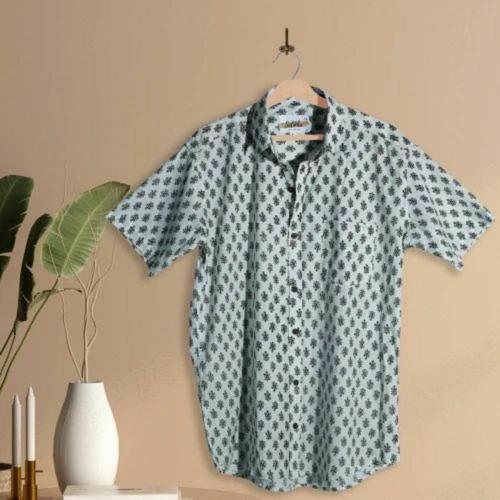 SALIKHA Men's Cotton Printed Shirt