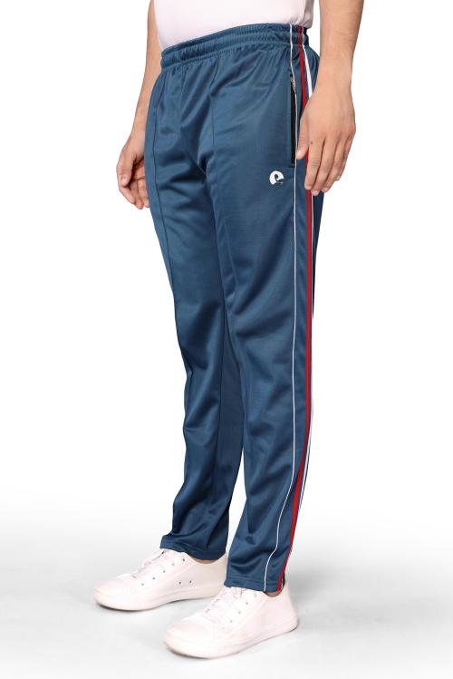 estro Men Dark Blue Dyed Polyester Track Pants