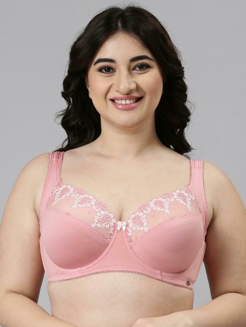 Enamor F087 Perfect Contour Full Support Bra for Women- High Coverage, Non Padded and Wired