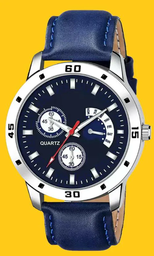 Blutech Analog Dial Strap Watch For Men