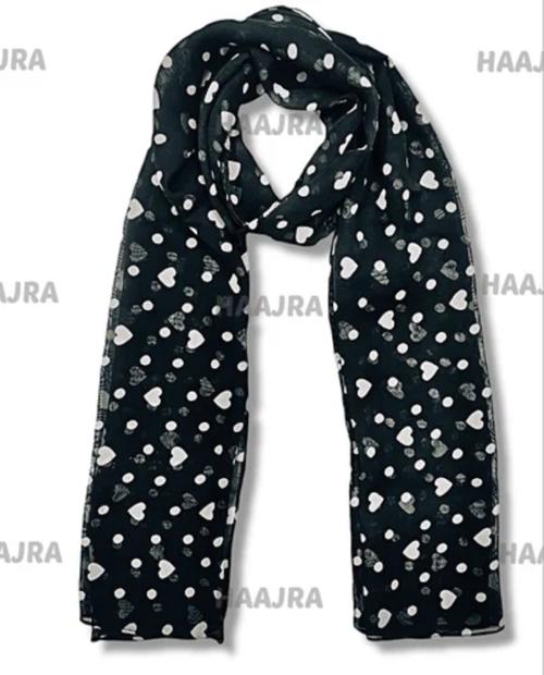 viewa Haajra Garments Printed Chiffon Georgette Stoles for Women