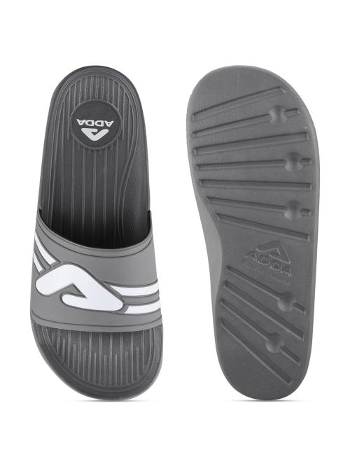 ADDA TM-1001 Men Grey Solid Slide
