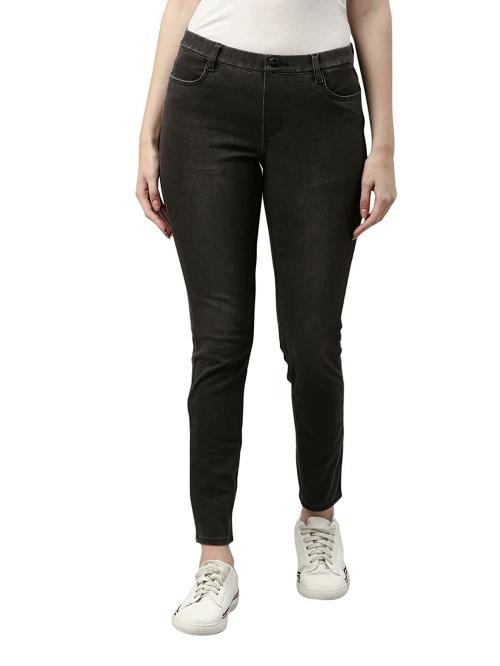 GO COLORS Store Women Black Denim Jeans