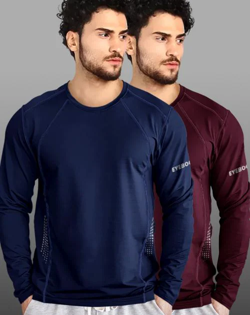 EYEBOGLER Mens Round Neck | Regular Fit |Full-length Sleeve T-Shirt | T Shirt For Men | Men T Shirt | Men Tshirt | Tshirt for Men | T Shirts | Tshirts | Gym Wear | Sports Wear | Men Tshirt