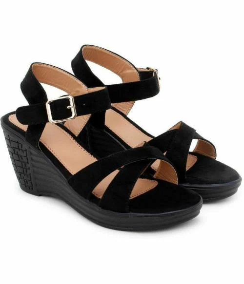Rimboll Black Heel Sandals for Women