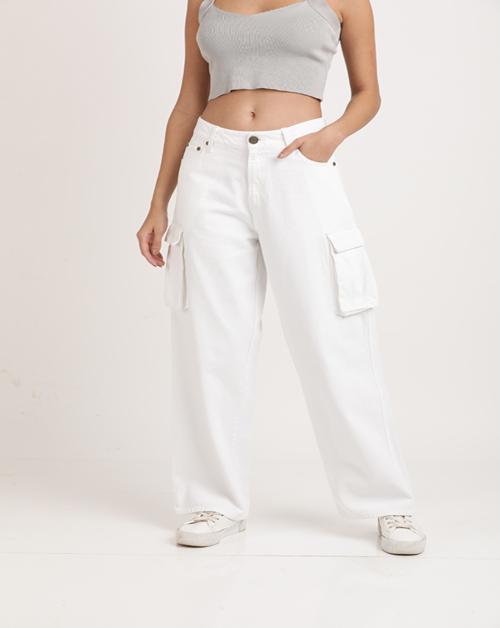 Bene Kleed Women Solid White Jeans