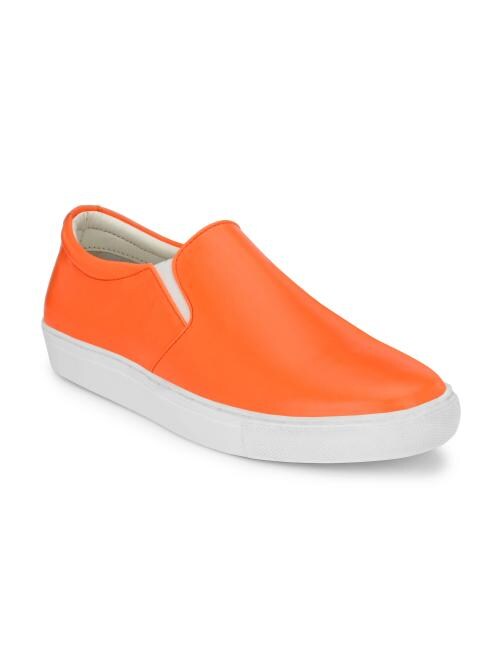 Kleat Men's Orange Synthetic leather Sneakers