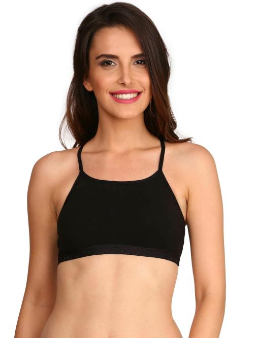 jockey Women Non Padded Wire-free Black Bra