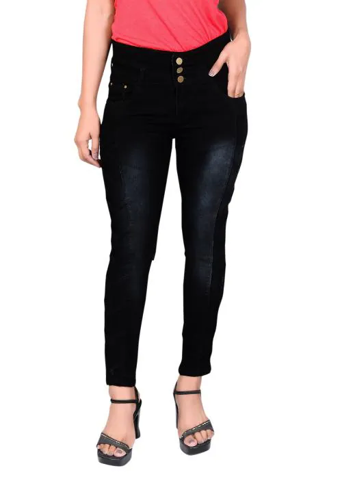 Women 3 Button Jeans