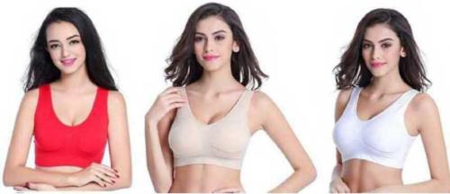 Comfystyle Women Multicolor Cotton Blend Pack Of 3 Full Coverage Non Padded Bra