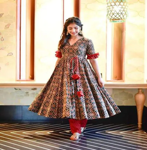 MARUTI FASHION EMNRODERED ATTRACTIVE PARTY DRESS REGULAR FIT AND MADE FROM HIGH GRADE FABRICS
