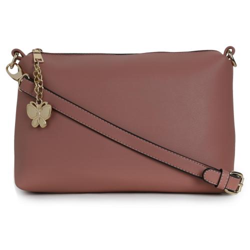 Butterflies Womens Pink Sling Bag (Bns-B-G308Lpk)