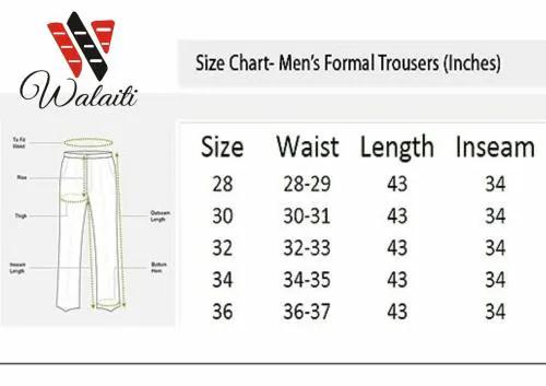 Walaiti Mens Slim Fit Regular Cotton Blend Party Wear Pleated Dark Pista Formal Pants Trousers