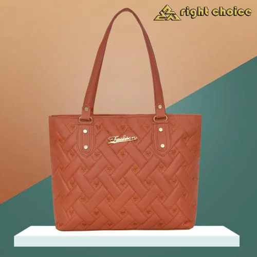 Right Choice women hand bags shoulder bag ladies purse and stylish top handle bags new design TAN 908