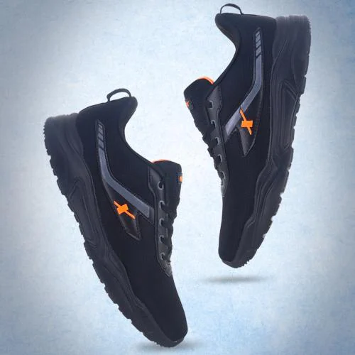 Sparx Black Walking Shoes Men SM-867