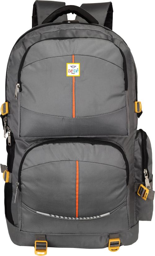 ZOZO BAGS Grey Polyester Travel Rucksack - 60 L