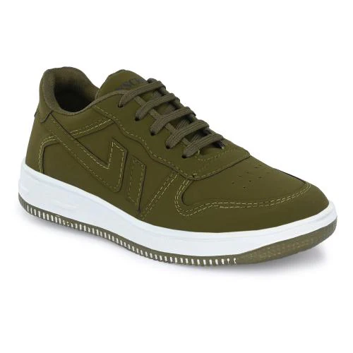 YSCROWD Men's Sneakers Casual Shoes (Olive)