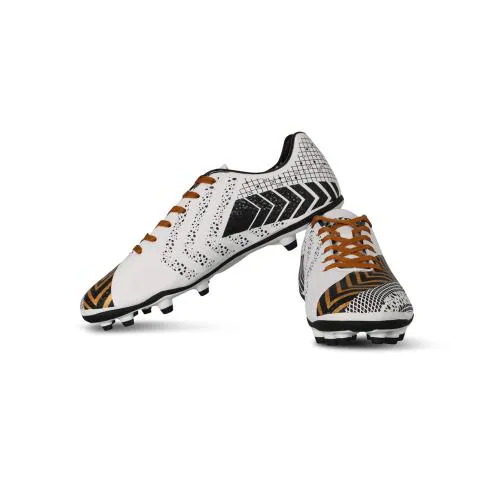 Vector X Men's Gravity Football Shoe/Studds (Black-Gold)