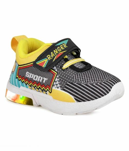 NEOBABY Yellow Velcro Running Shoes for Boys & Girls