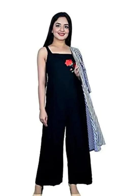 ANNY GIRLS Stylish jumpsuit with Shrug for girls